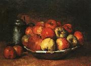 Gustave Courbet Still Life with Apples and Pomegranates Norge oil painting reproduction